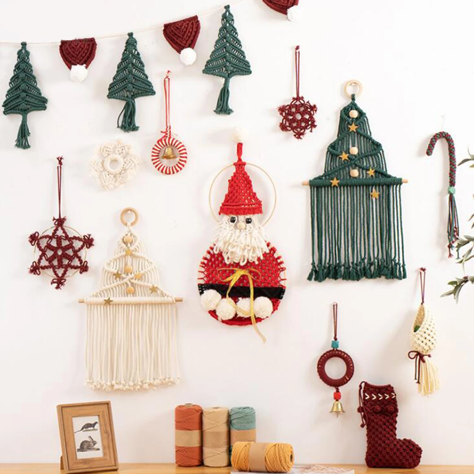 NO 417『流木・マクラメ・クリスマスガーランド・クリスマス