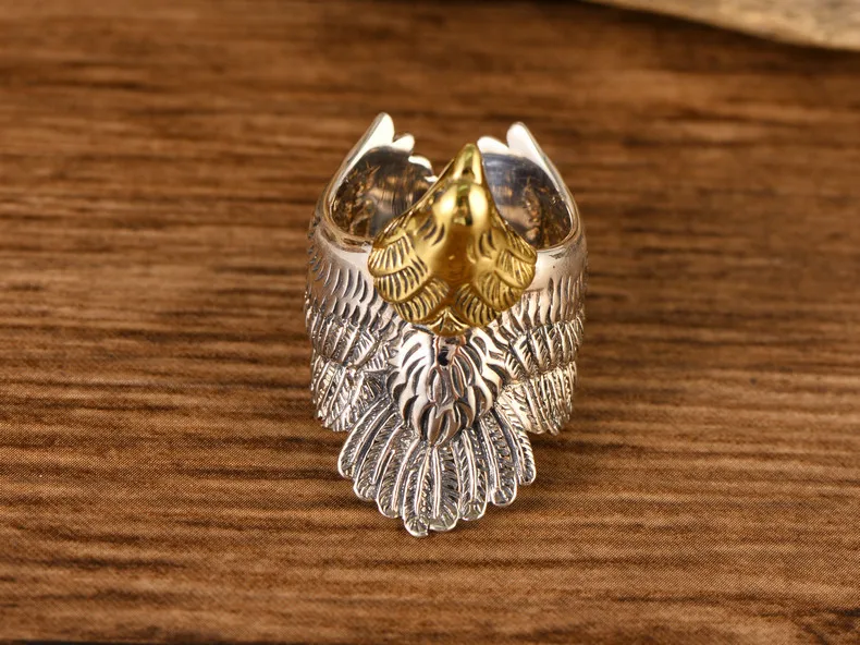 S925 Серебряное реставрация героический Орел мужское кольцо, индивидуальное кольцо с орлиными лапами Chao мужское кольцо