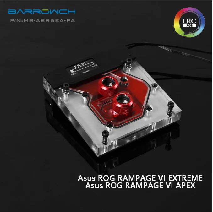 

Barrowch MB-ASR6EA-PA , ASUS ROG R6E, R6A, X299 motherboard Integrated Water Block , OLED intelligent display
