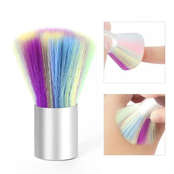 

Manicure Rainbow Brush Colorful Dust Brush Color Bristle Manicure Brush Manicure Implement Short Cleaning Brush Dust Brush