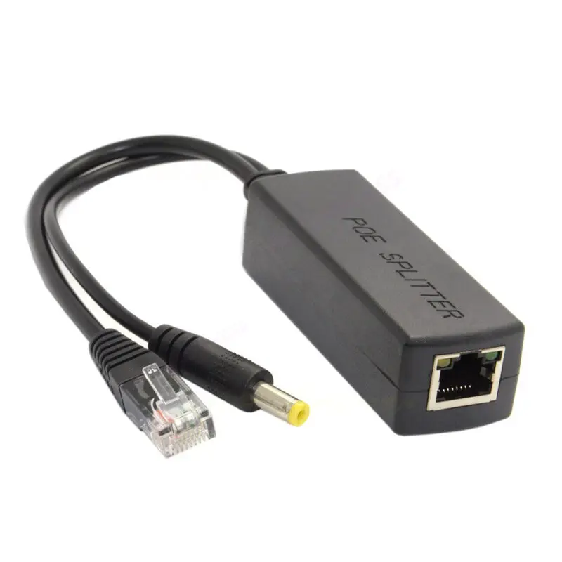 Активный сплиттер POE мощность по Ethernet 48 В до 12 В 2.4A совместимый IEEE802.3af/at модель для POE камеры