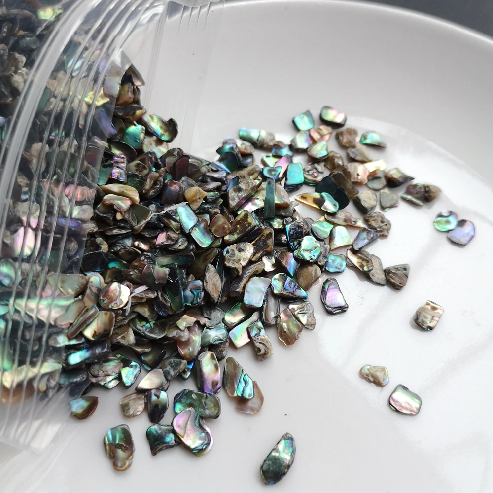 50g/lot Natural Crushed Abalone Shell Mother of Pearl shell for DIY