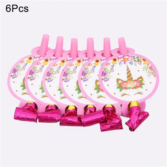 6pcs Blowing dragon Новое поступление Рождественская вечеринка по случаю Дня рождения, праздник подарок для детей милый Единорог телескопическая металлическая книжная полка PAD52 - Цвет: 6pcs Blowing dragon