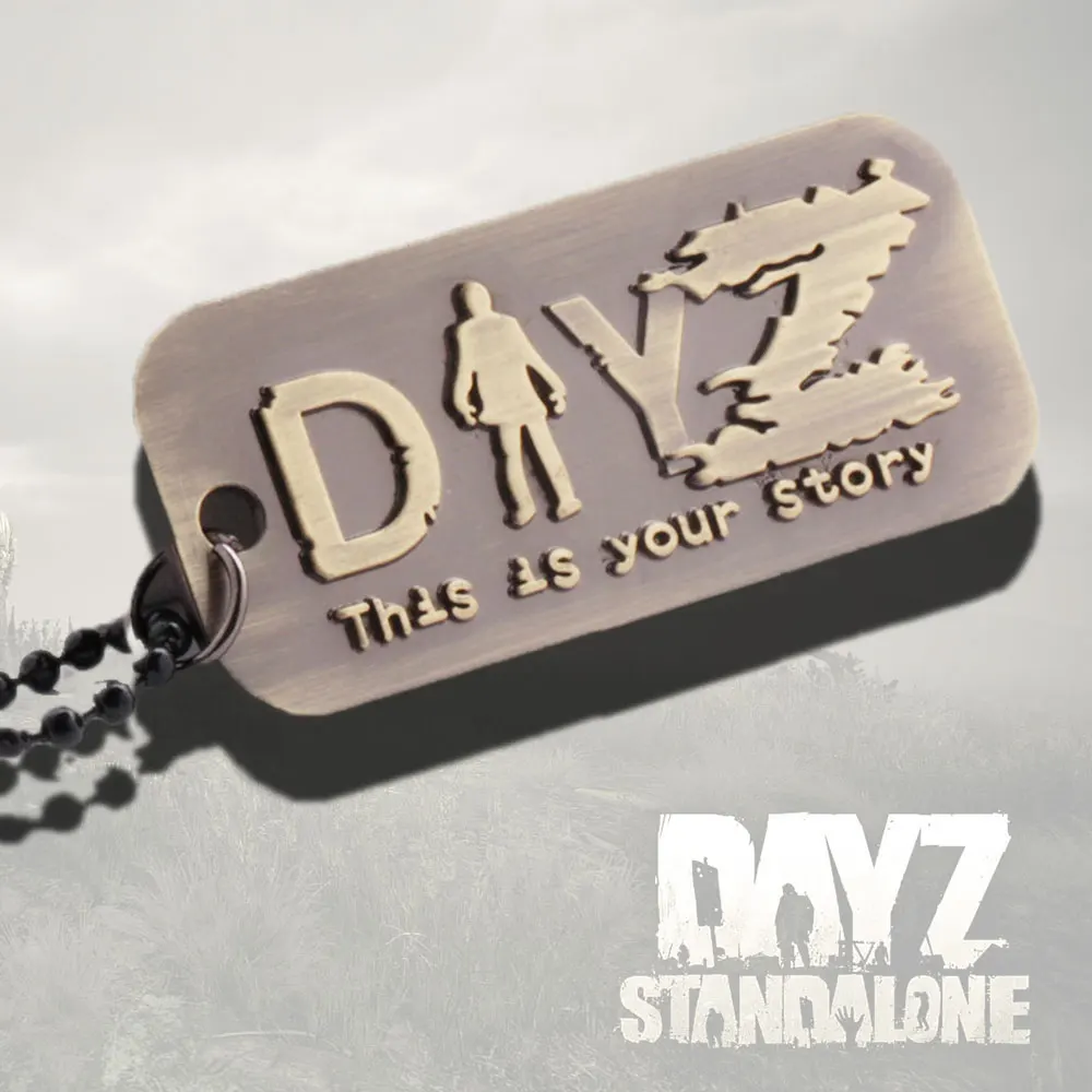 Game DayZ Keychain day z Antique Metal Necklace Beads Chain Alloy