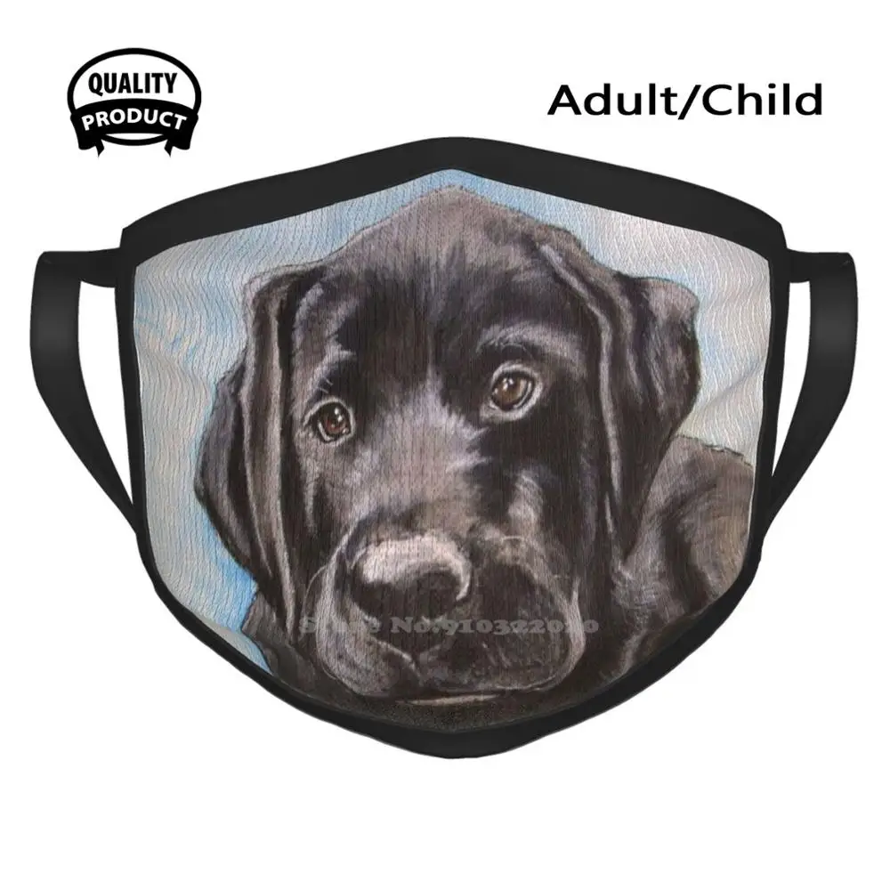 

Ryker - Black Labrador Retriever Puppy Fashion Men Women Outdoor Sport Mask Mouth Masks Black Lab Black Lab Art Black Lab Gifts