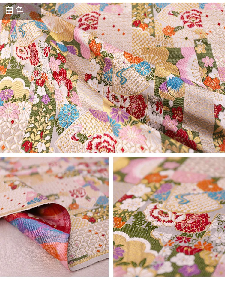 Японское кимоно парча ткань дамасский жаккард одежда костюм обивка мебели материал занавеса ткань для диванных подушек 75 см* 50 см