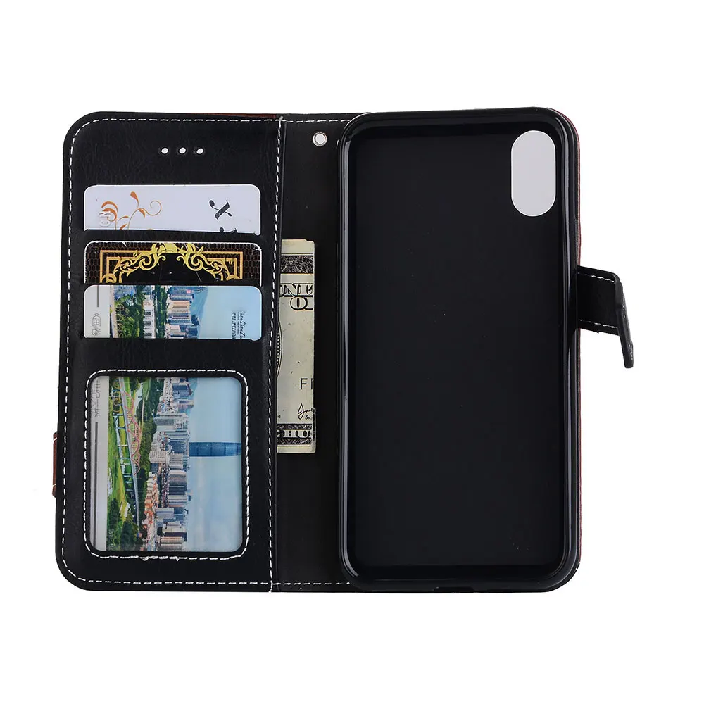 Retro Book Flip PU Leather Wallet Case For iPhone 5s 5 SE Leather Cover Hit Color 3