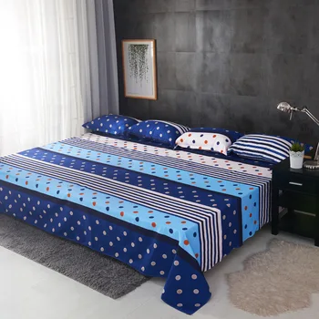 

Cotton Polyester Flower Plants Printing Bed Sheets Large Size Tatami Bed Flat Sheet Bed linings 230x350cm Sanding Artwork