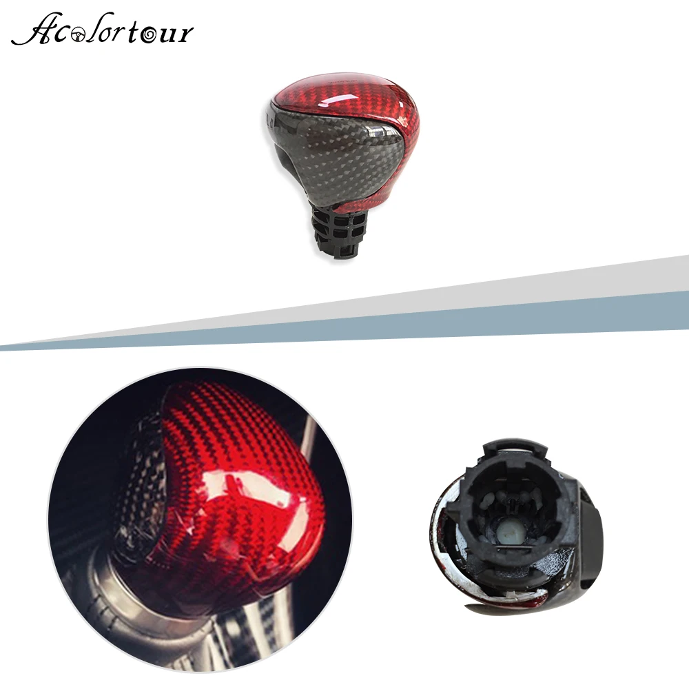 FOR toyota C-HR CHR 2018 2019 2020 gear shift knob shift lever carbon fiber car style interior accessories part