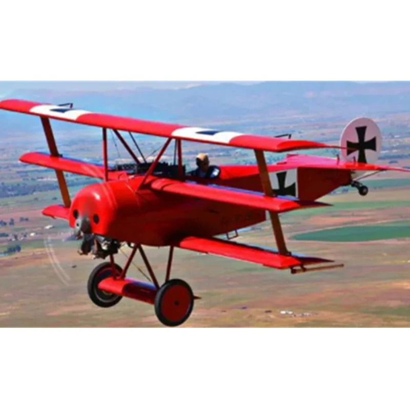 Коллекция 1: 172 масштаб WWI немецкий Fokker Dr. I Красный Барон три крыла модель самолета-истребителя Литой Сплав дисплей самолета