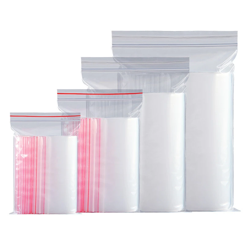 100 Pcs  Ziplock Bags Transparent Sealed 5D Diy Gift Bag Diamond Painting Opp Plastic Bag Bead Stone Storage