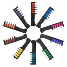 10 шт Мини-временная расческа для волос, многоцветная расческа, модный дизайн, мелки для волос, цветная краска для волос, мел для салона, домашнего использования