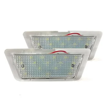

2Pcs Car Led Number License Plate Led Light Signal Lamp Plastic White fit for Opel Auto Accessories