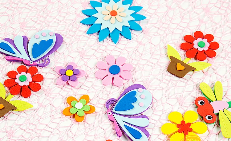Животные цветок наклейки DIY игрушки для детей детский сад руководство обучения обучающие игрушки Монтессори обучающие средства детские