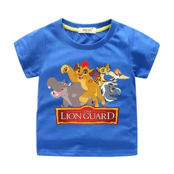 

Children Cartoon The Lion King Guard Simba Print T-shirts Clothing Toddler Kids Summer Short Sleeve Tshirts Boy Girls Tops