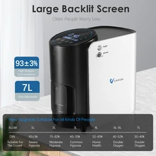 

VARON 110V 1-7L/min Oxygen Con-centrator Machine for Home Travel Portable High-power Household Oxygen Concentrator