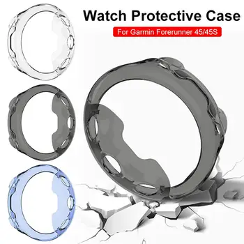 

Watch Protective Case Transparent Soft Silicone Replacement Cover accessories for Garmin Forerunner 45S/45 Watch Cover case