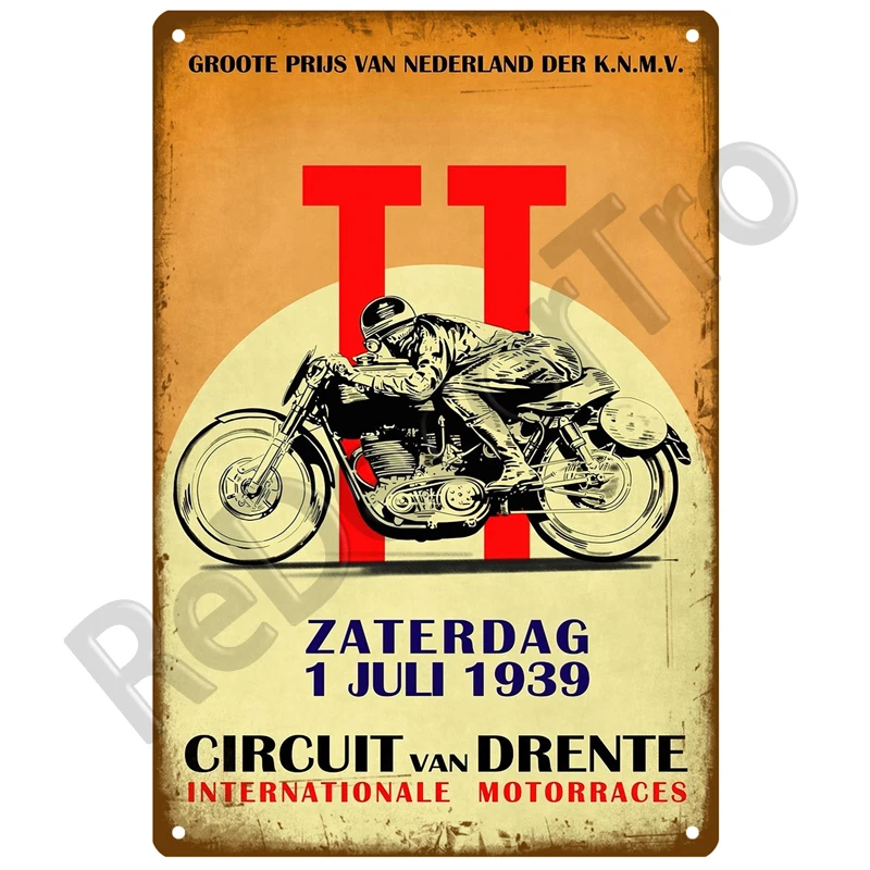 TT Rennen Vintage Wand Poster Vintage Retro Wand Haus Restaurant Dekoration Plaque Metall Wand Dekor Kunst Metall Zeichen Blech Zeichen ISLE – Detail 16