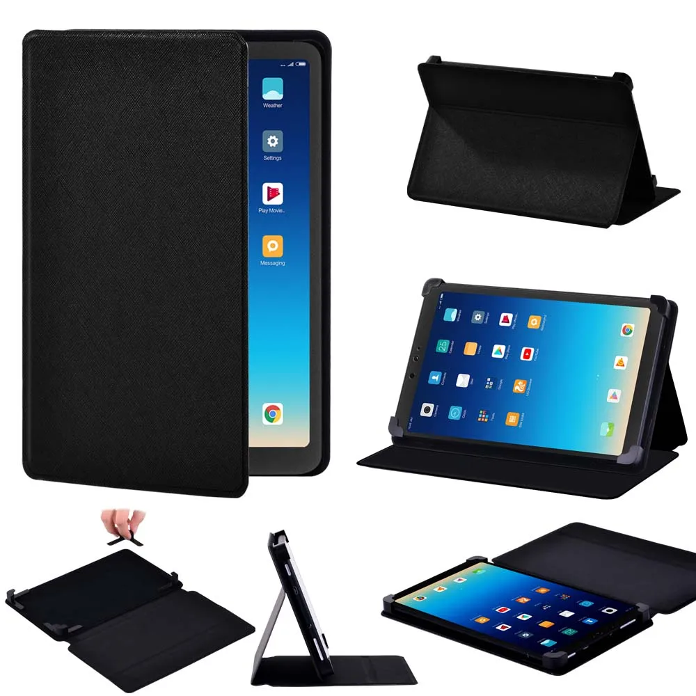 

Tablet Case for Xiaomi Mi Pad 1/2/3/4 Drop Resistance Leather Stand Solid Color Protective Cover + Free Stylus