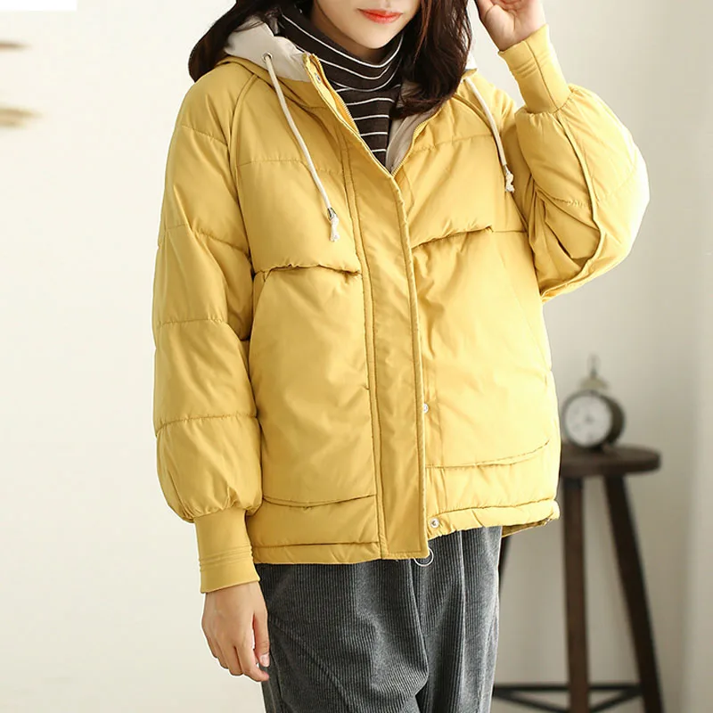 Новое осенне-зимнее удобное женское плотное пальто с карманами и застежкой-молнией, однотонное теплое короткое пальто