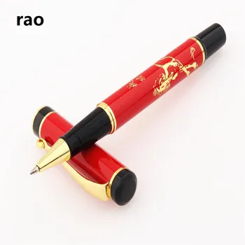 

Luxury quality 3013 Red horse Business office Rollerball Pen New School student stationery Supplies Ball point Pens