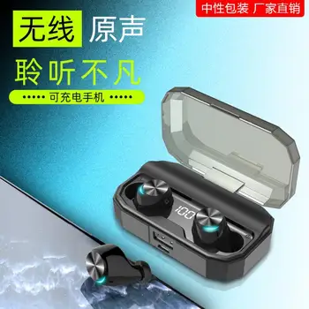 

second generation Bluetooth headset 5.0 black technology Digital Display Touch Bluetooth headset wireless