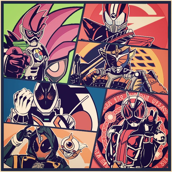 Японский аниме Kamen Rider Ex Aid Drive Wizard Amazons Fourze фигурка Косплей Акриловые Сумки