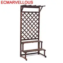 Wood Repisa Soporte Interior Flores Plantenstandaard Terraza Estante Para Plantas Outdoor Rack Balcony Flower Shelf Plant Stand
