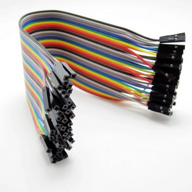 

Dupont Line 20CM 40Pin Female to Female Jumper Wire Dupont Cable for Arduino DIY KIT