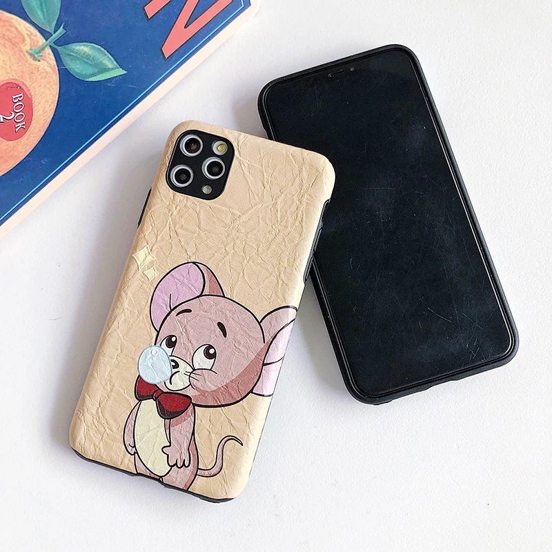 Складной текстурный чехол s для huawei P20 P30 Lite Mate20 30 Pro милый мягкий чехол с котом и мышкой для Honor 10 8X9X20 Pro V20 Nova 3 4 5 5i
