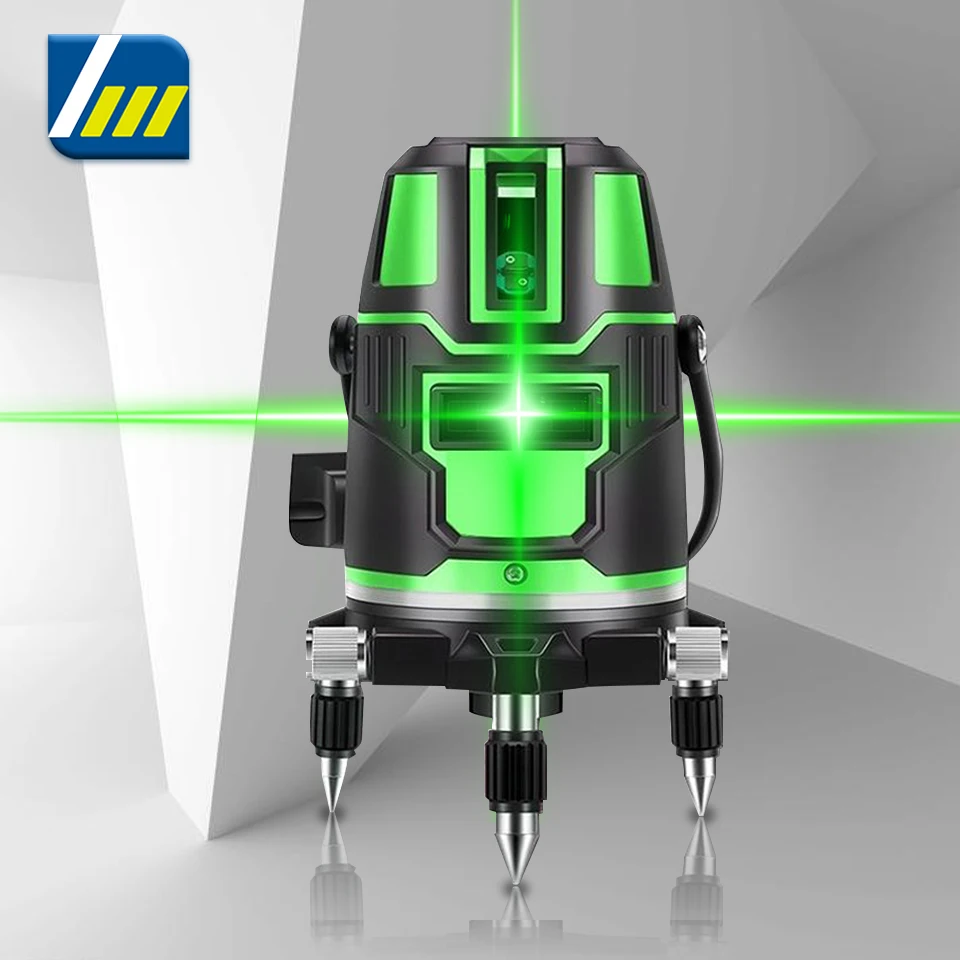 Firecore Nivel láser autonivelante de 360° con trípode, nivel láser de  línea cruzada verde con herramienta láser de puntos de inmersión y  tecnología