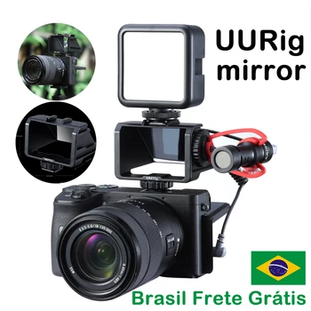 

flip screen mirror camera Refracting selfie uurig Vlog Mirror for Sony A6500 A7M3 A7R3 Fuji Nikon Panasonic vlog camera mirror