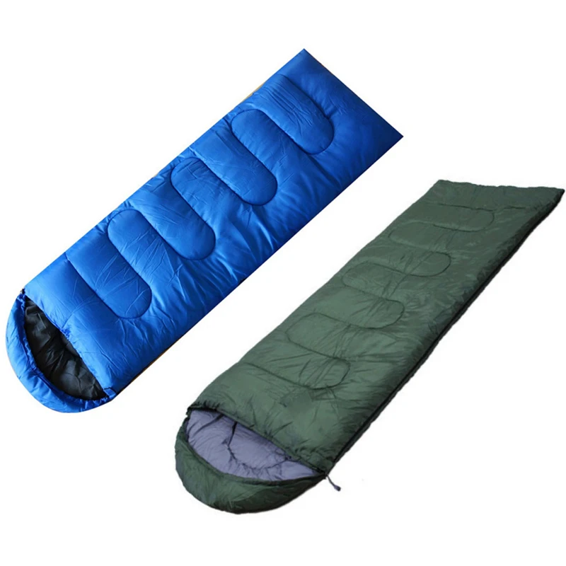 New Outdoor Cotton Sleeping Bag Type Sleeping Bag Portable Camping Envelope Ultralight Waterproof With Cap For Travel Camping