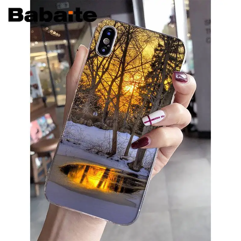 Babaite красивый travek зимний восходящий узор чехол для телефона для iPhone 8 7 6 6S Plus X XS MAX 5 5S SE XR 11 11pro 11promax - Цвет: A16