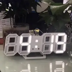 Новинка 2019, 3D цифровой будильник, Простые Модные светодиодные электронные часы, настенные Usb часы для гостиной