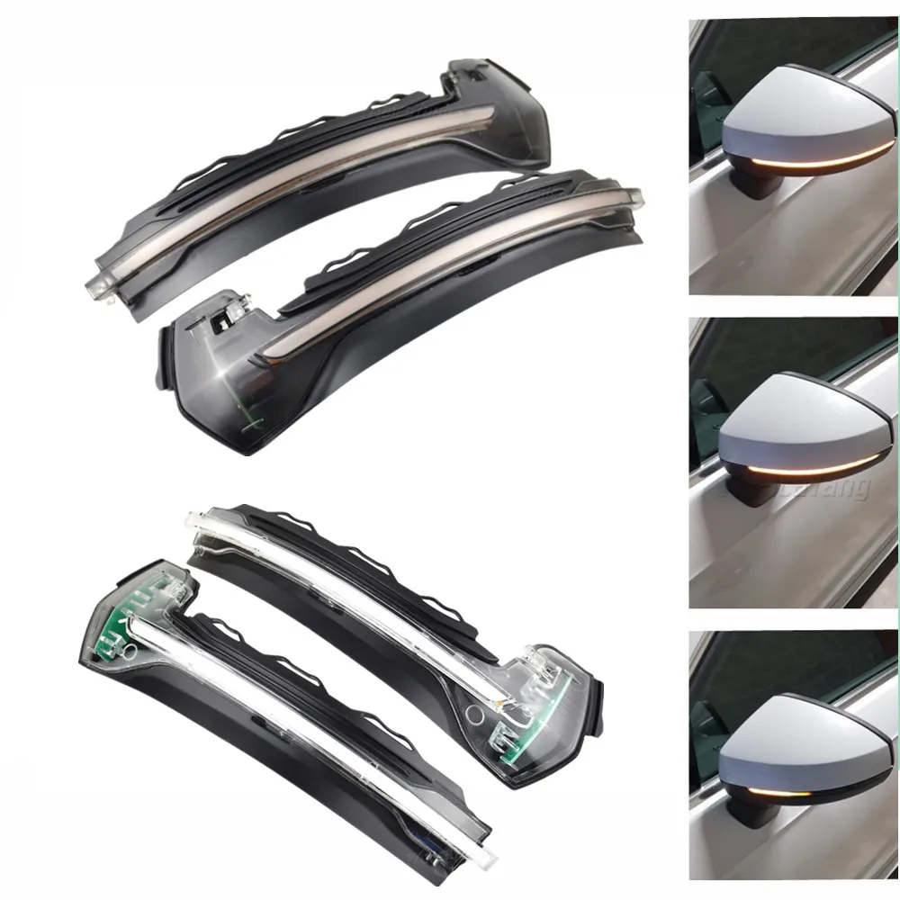 

For Audi A3 8V S3 RS3 2013-2018 Car LED Dynamic Turn Signal Blinker Sequential Side Mirror Indicator Light Lamp