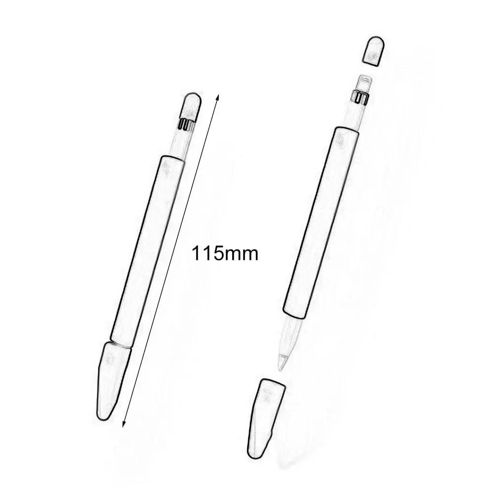4 шт./компл. силиконовый защитный чехол для ручки крышка Apple Pencil|Стилусы планшетов|