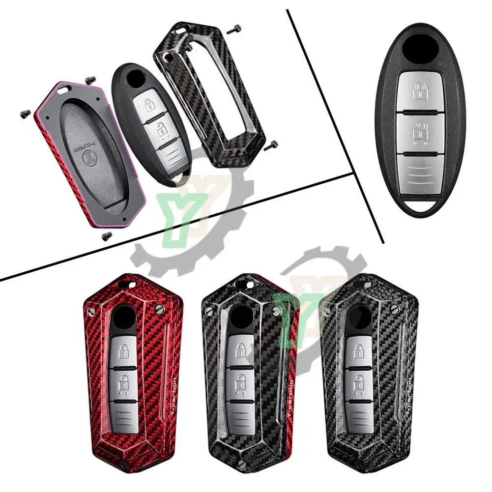 Car Fob Cover Remote Key Shell Case For Nissan X-Trail Rogue Qashqai J10 J11 370Z etc. For Infiniti Q30 Q50 Q60 Q70 QX50 QX60