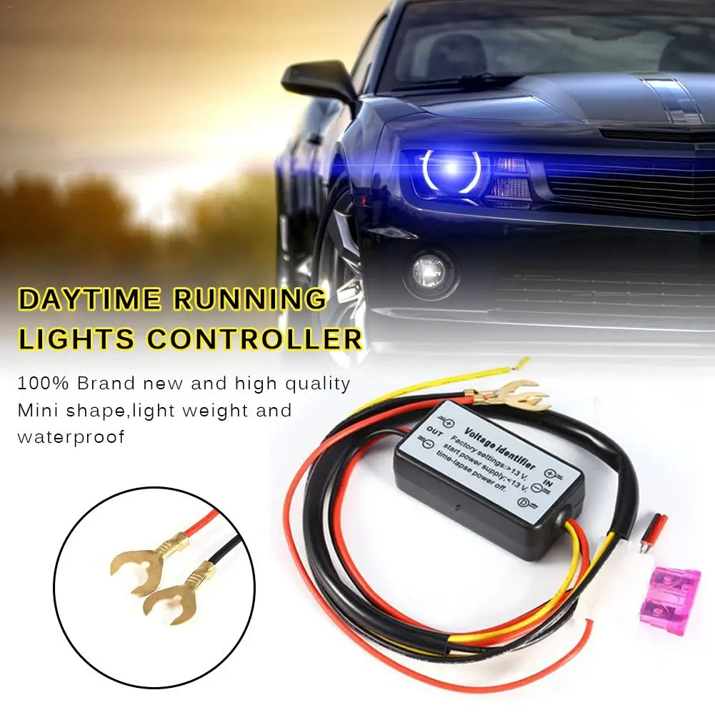 

Controller Auto Car LED Daytime Running Light Relay Harness Dimmer On/Off 12-18V Fog Light Controller