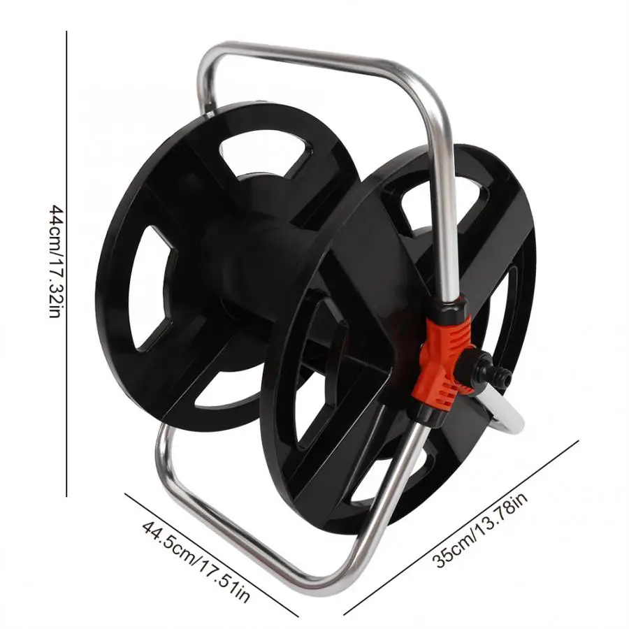 New Arrice 35m Garden Hoses Reel Garden Pipe Storage Cart Pipe Water Pipe Car Roll Rack Portable Shelf Bracket Garden Tools