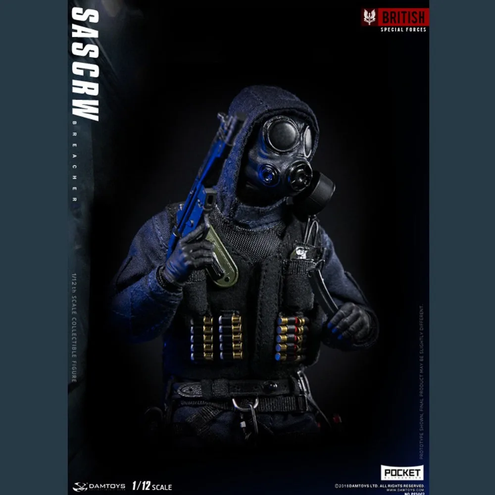 DAMTOYS 1/12th карман элитная Серия SAS CRW БРИЧЕР PES002 6 дюймов Коллекционные фигурки