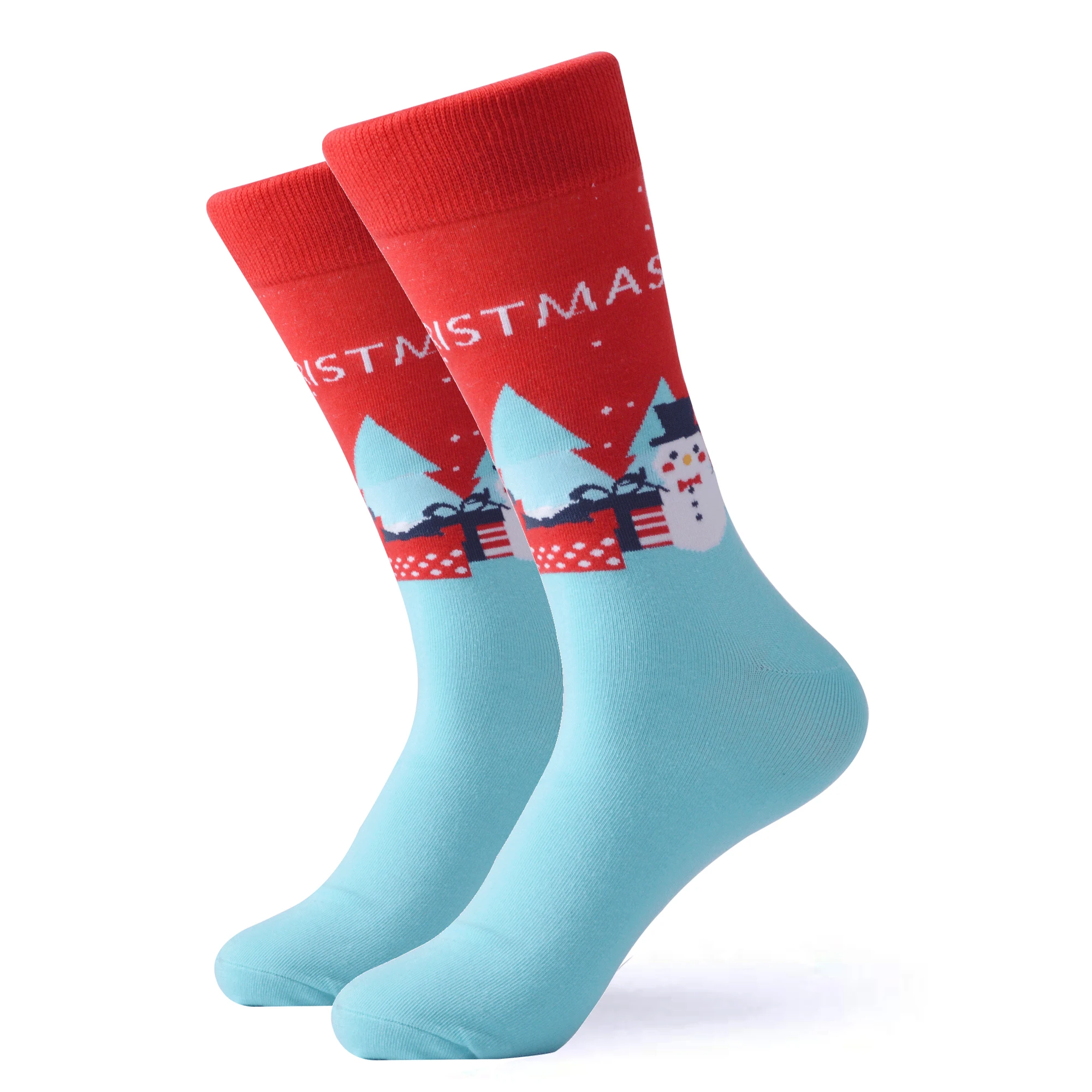 SANZETTI 2020 New Year 1 Pair Happy Socks Christmas Tree Snow Elk Gift Men Colorful Combed Cotton Funny Gift Wedding Dress Socks SANZETTI 2020 New Year 1 Pair Happy Socks Christmas Tree Snow Elk Gift Men Colorful Combed Cotton Funny Gift Wedding Dress Socks