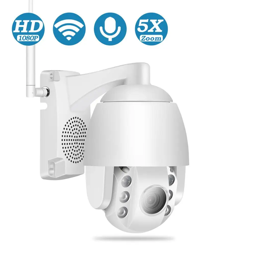 BESDER наружная мини PTZ 5X оптическая зум ip камера 1080P Wifi скоростная купольная