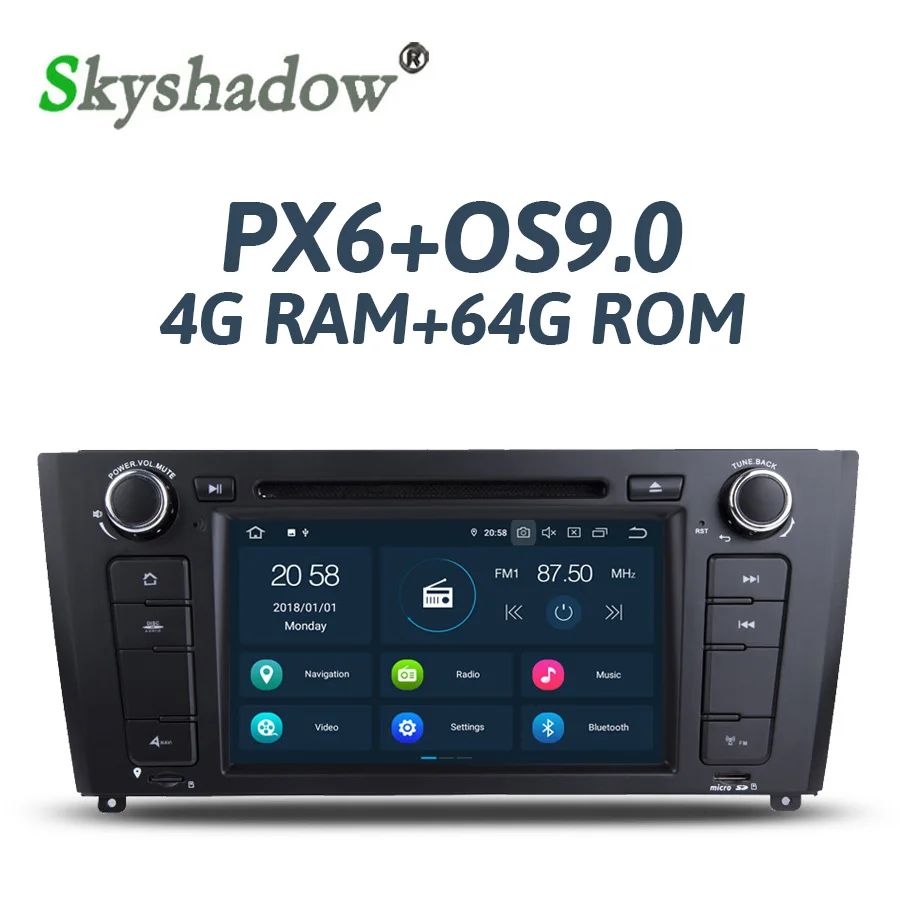 PX6 ips Android 9 0 6 ядерный 4 Гб + 64 г автомобильный dvd-плеер wifi RDS радио gps навигационная