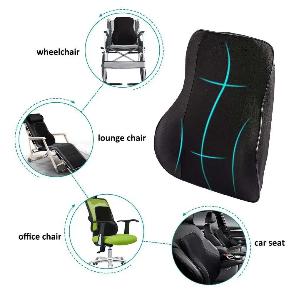 Автомобильные опоры сидений всплеск памяти подушка для поддержки спины Подушка для дома офиса автомобиля