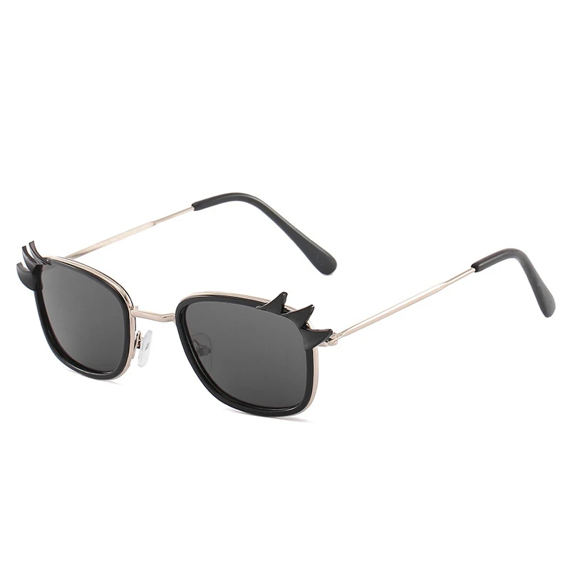 C5 Seemfly Eyelash Kids Sunglasses Metal Cool Baby Girls Sun Glasses Vintage UV400 Shades Cute Eyewear Oculos Gafas De Sol - Цвет линз: C5