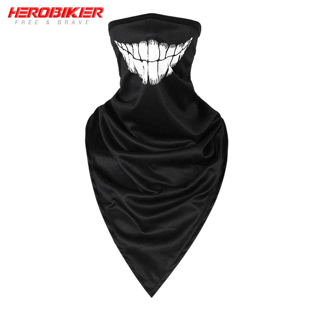 color01 HEROBIKER, Балаклава, мотоциклетная маска для лица, дышащая мотоциклетная маска, мотоциклетная многофункциональная мотоциклетная полумаска, быстросохнущая мотоциклетная маска - Цвет: color01