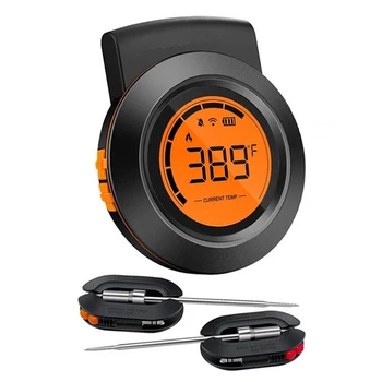 

Grill Thermometer,Bluetooth Meat Thermometer,Digital Bbq Meat Thermometer for Kitchen Food Cooking,Smart App Alarm 2Pcs