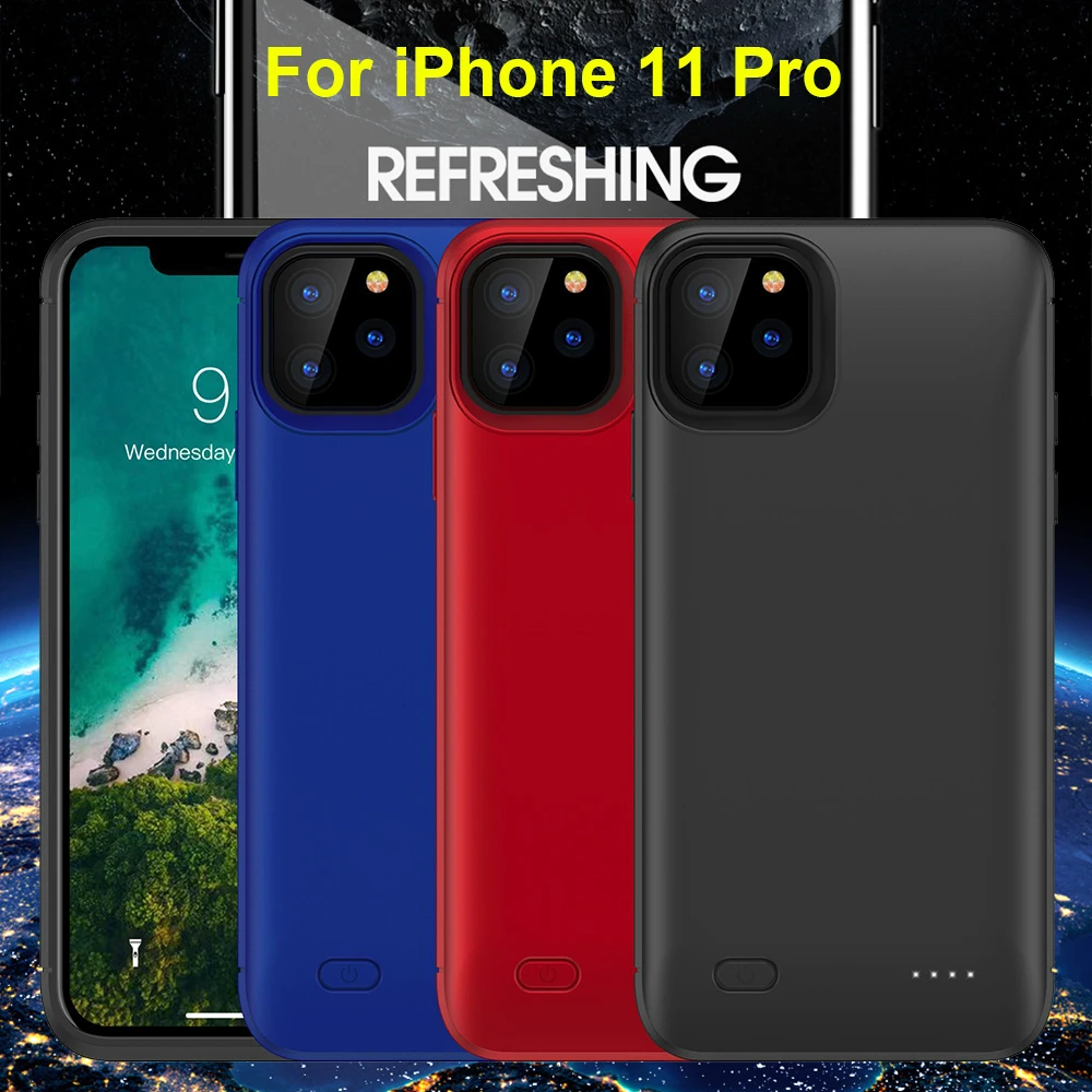 Чехол для аккумулятора для iPhone 11 Pro Max 4000mAh power Bank Тонкий Внешний чехол для зарядки для iPhone 11 чехол для зарядного устройства