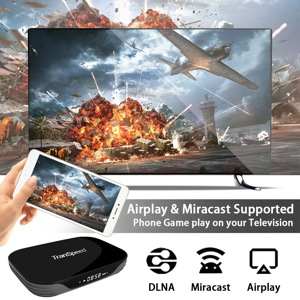 Android 9,0 Transpeed X3 Bluetooth Amlogic S905X3 4GB 32GB 64GB 128GB tv box 8K HDR Youtube Netflix 1000M Wifi tv box